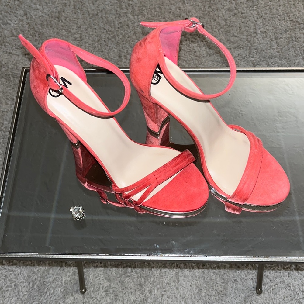 Coral heels!